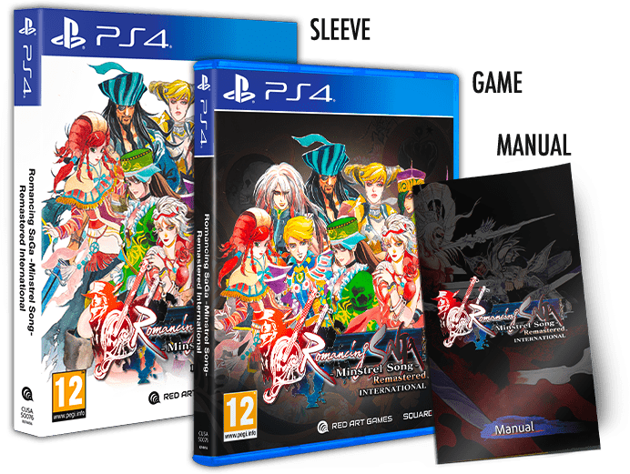 Romancing SaGa Minstrel Song Remastered International PS4 - Jeux Vidéo Physique - Red Art Games - Shop Just for Games