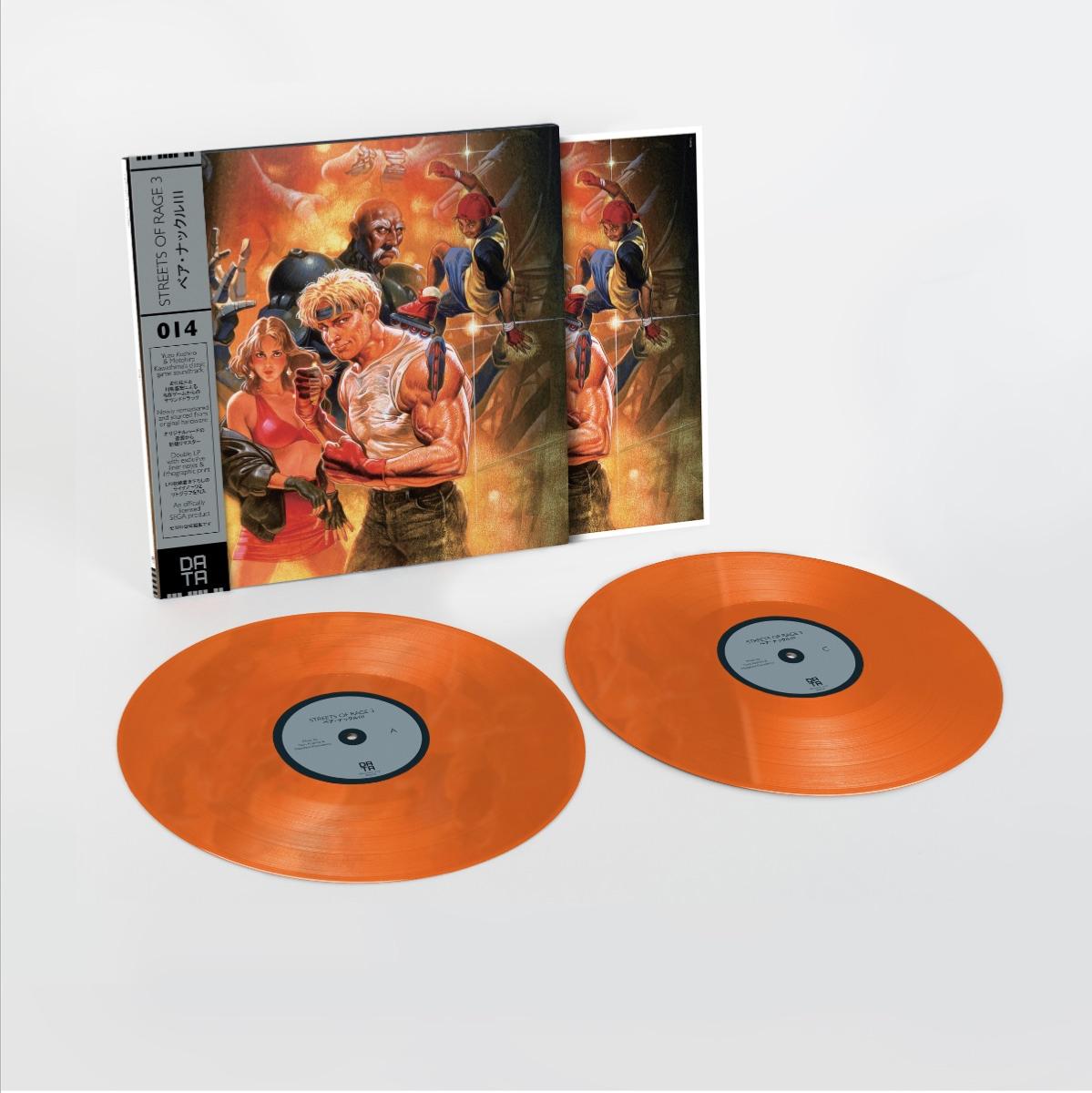 Streets Of Rage 3 Translucent Orange OST Vinyle - 2LP - Vinyles - DATA - DISCS - Shop Just for Games