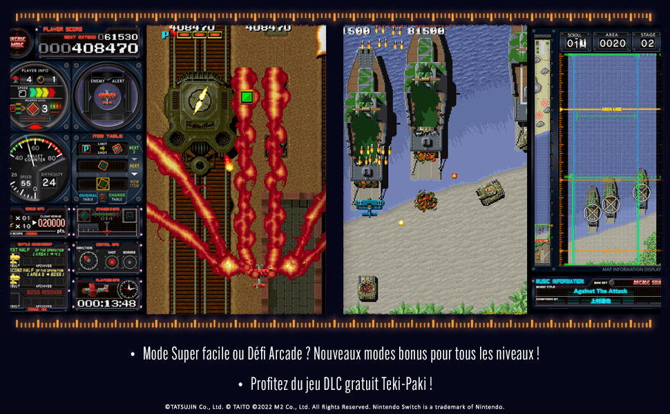 Toaplan Arcade Garage: Flying Fire Shark !!! PS4 - Jeux Vidéo Physique - Clear River Games - Shop Just for Games
