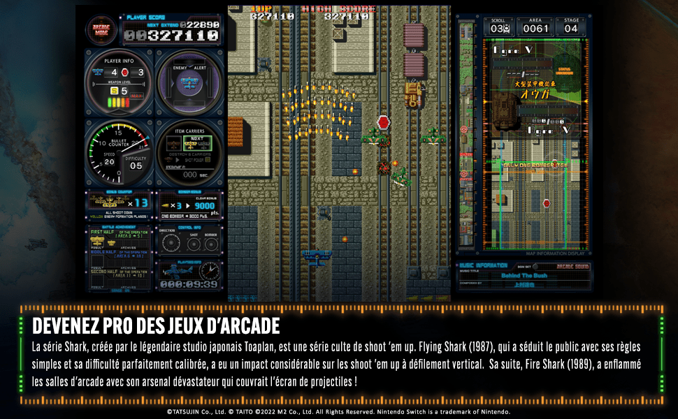 Toaplan Arcade Garage: Flying Fire Shark !!! PS4 - Jeux Vidéo Physique - Clear River Games - Shop Just for Games