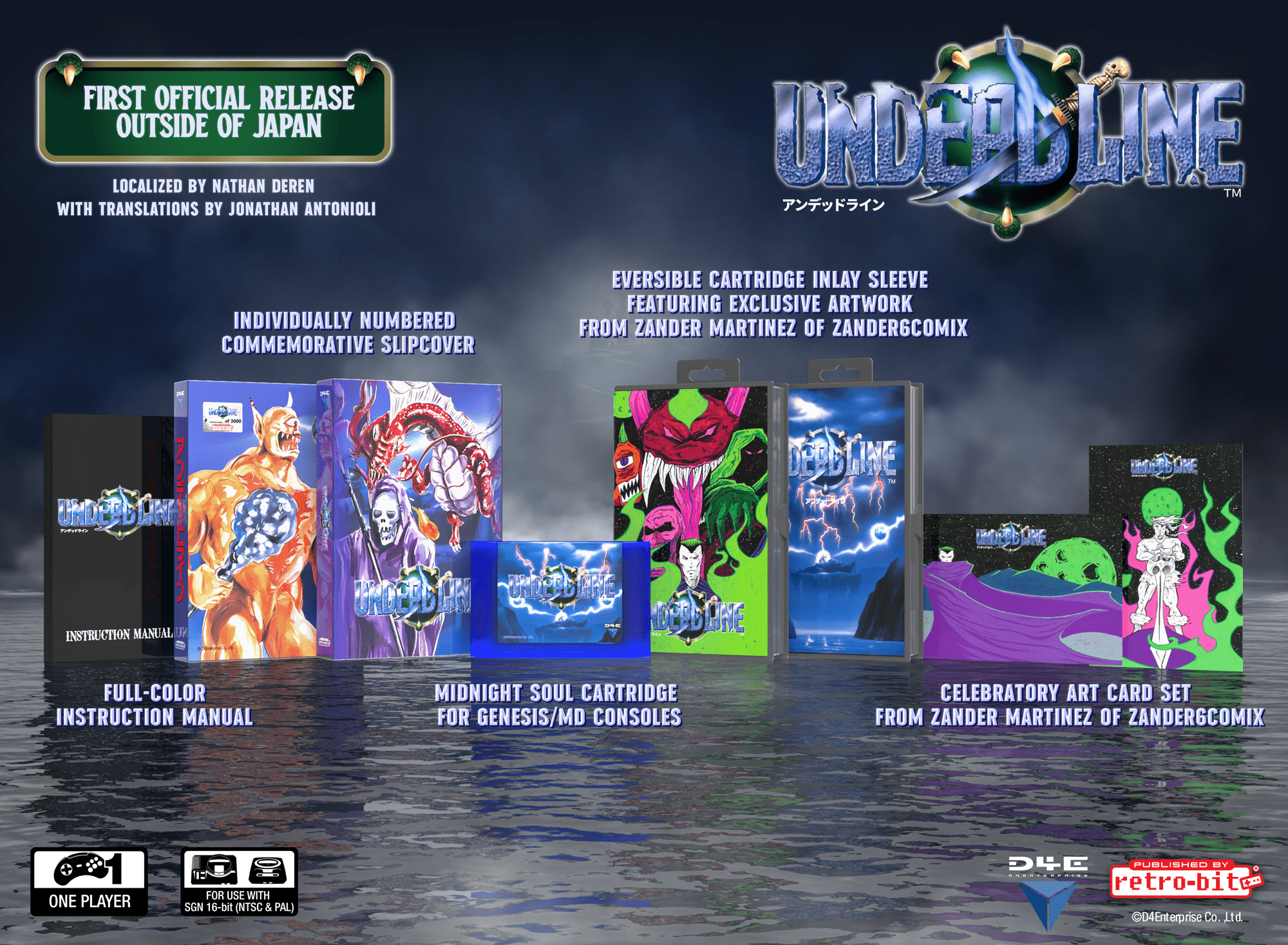 Undeadline Collector’s Edition - MEGA DRIVE / GENESIS - Retro - bit Publishing - Jeux Rétro - retro - bit - Shop Just for Games