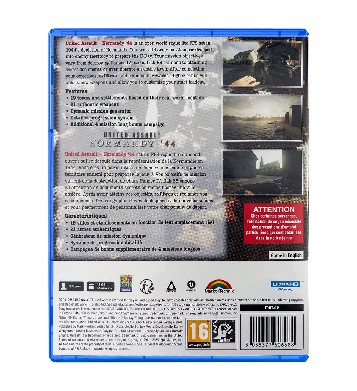 United Assault Normandy '44 PS5 - Jeux Vidéo Physique - Funbox - Shop Just for Games