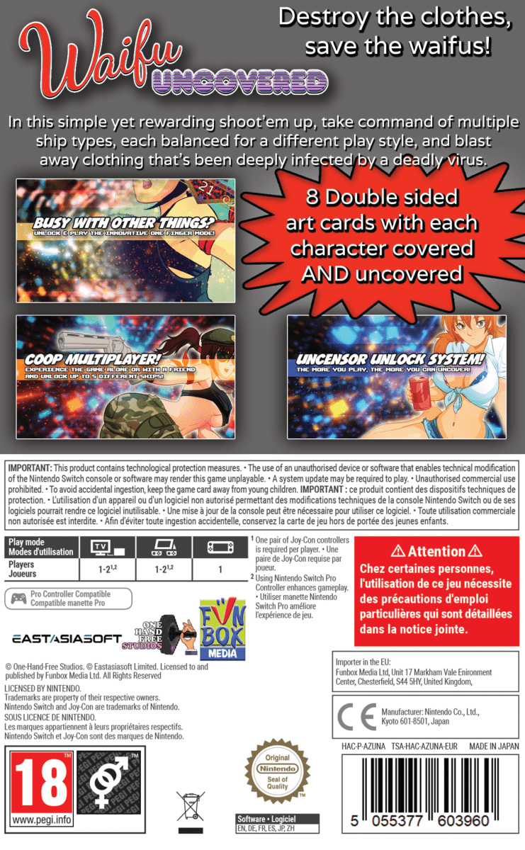 Waifu Uncovered Nintendo SWITCH - Jeux Vidéo Physique - Funbox - Shop Just for Games