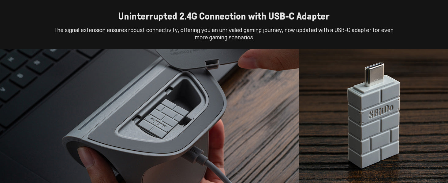 8BitDo Ultimate 2 manette sans fil Clear Blue Edition - PC Windows, Apple, Steam et Android