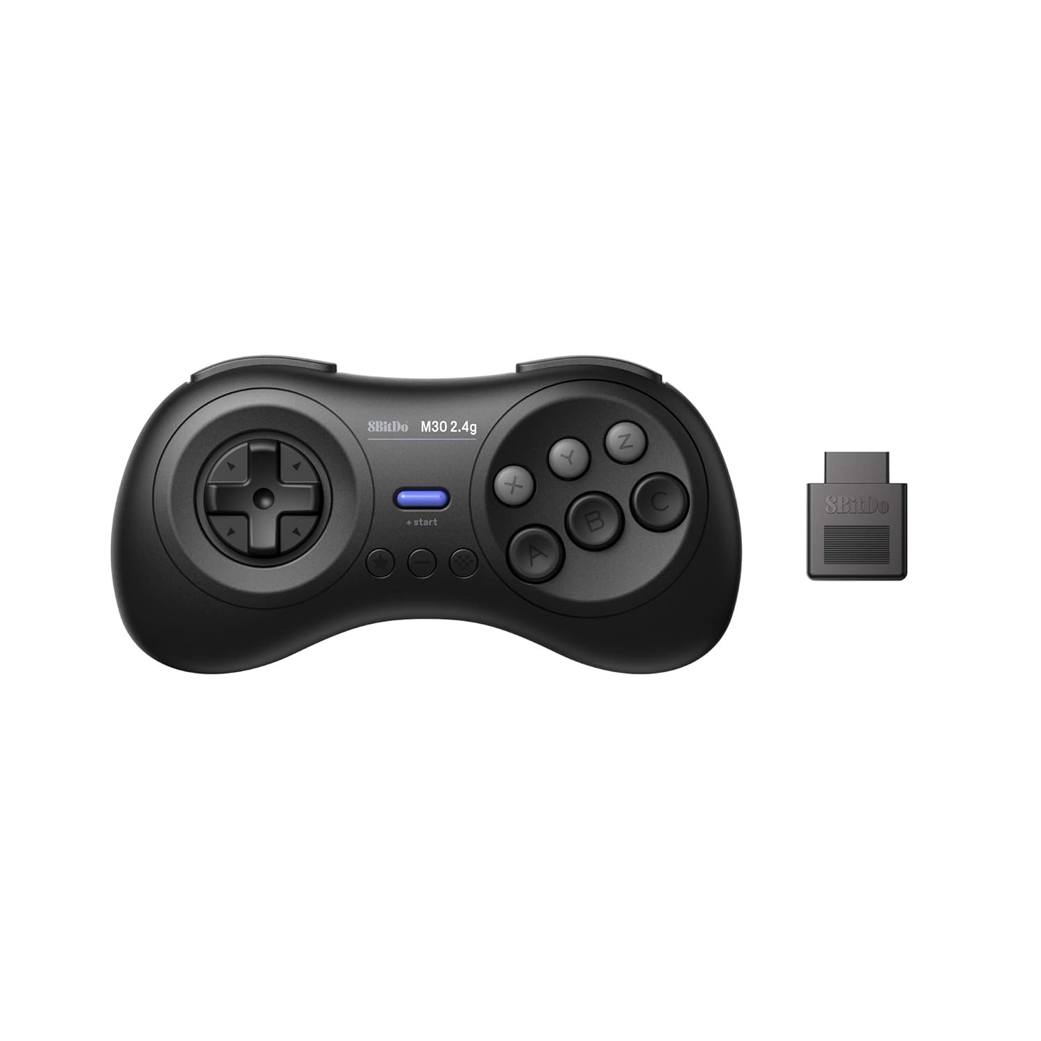 8bitdo Manette M30 2.4G Noire compatible Sega Genesis & Mega Drive
