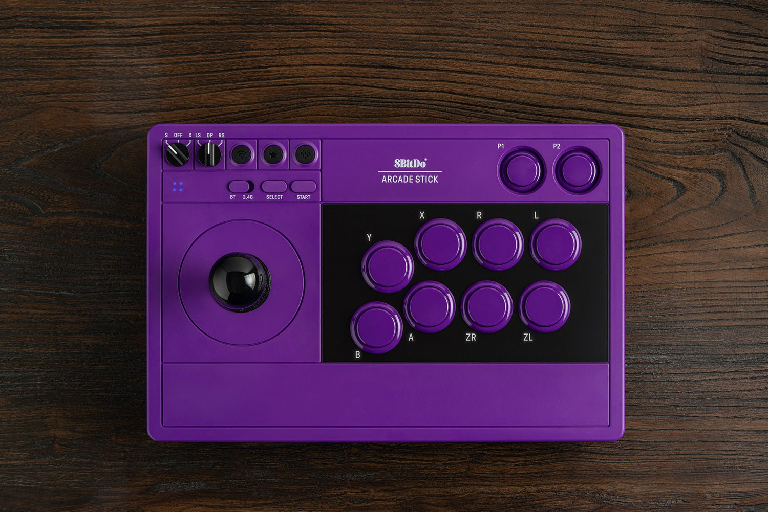 8Bitdo Arcade Stick Purple Edition - Nintendo Switch 1 & 2 - PC Windows - Manettes - 8Bitdo - Shop Just for Games