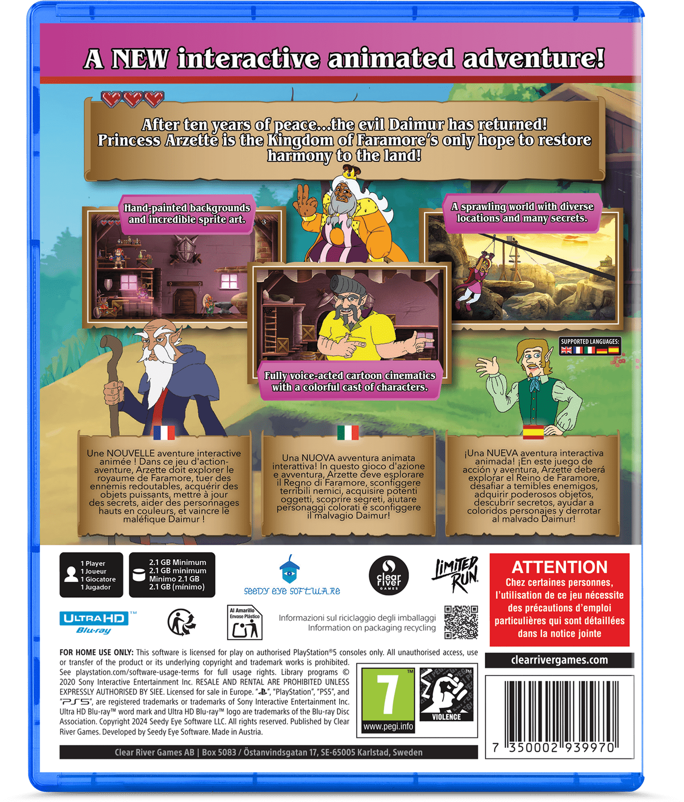 Arzette The Jewel of Faramore PS5 - Jeux Vidéo Physique - Clear River Games - Shop Just for Games