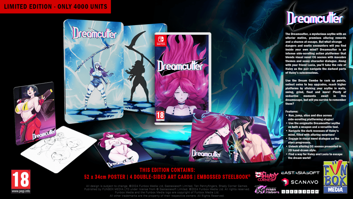 Dreamcutter Steelbook Limited Edition Nintendo SWITCH - Jeux Vidéo Physique - Funbox - Shop Just for Games