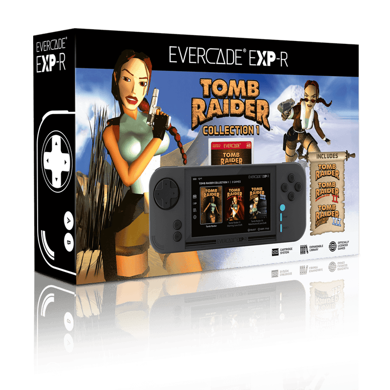 Console Portable Evercade EXP - R + Tomb Raider 1 - 2 - 3 - Console portable - Evercade - Shop Just for Games