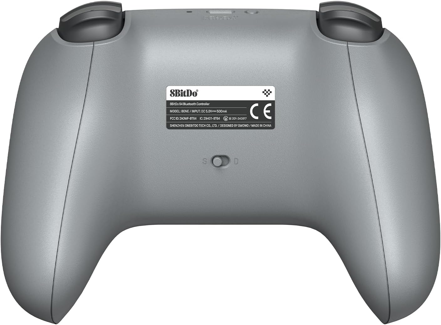 Manette 8BitDo 64 Bluetooth édition grise - Compatible Analogue 3D, Switch 1 et 2, PC, Mobile (Copie)