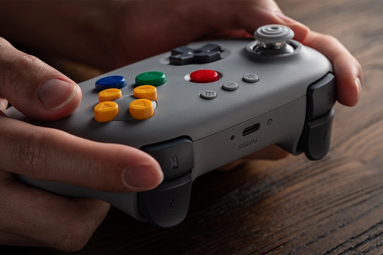 Manette 8BitDo 64 Bluetooth édition grise - Compatible Analogue 3D, Switch 1 et 2, PC, Mobile (Copie)