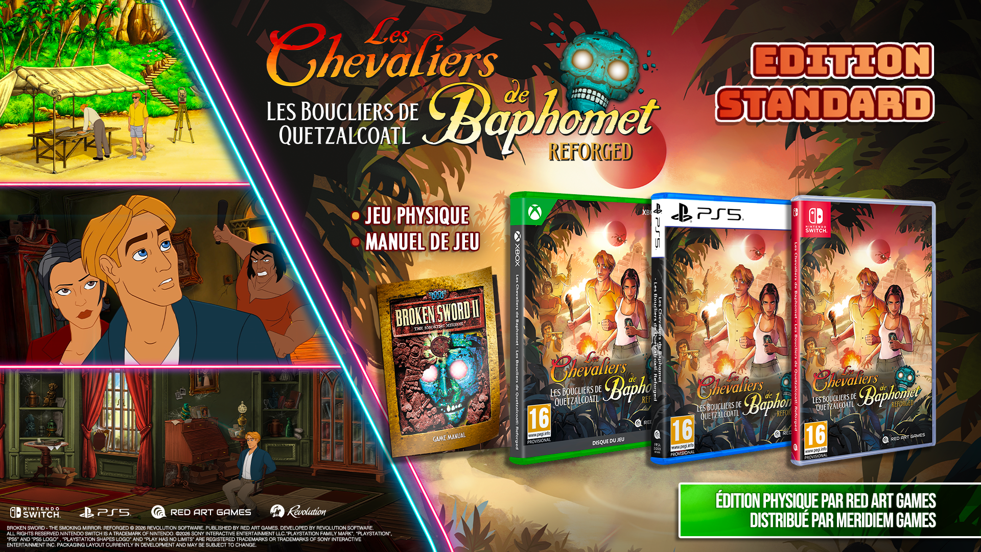 Les Chevaliers De Baphomet - Les Boucliers De Quetzalcoalt Reforged SWITCH