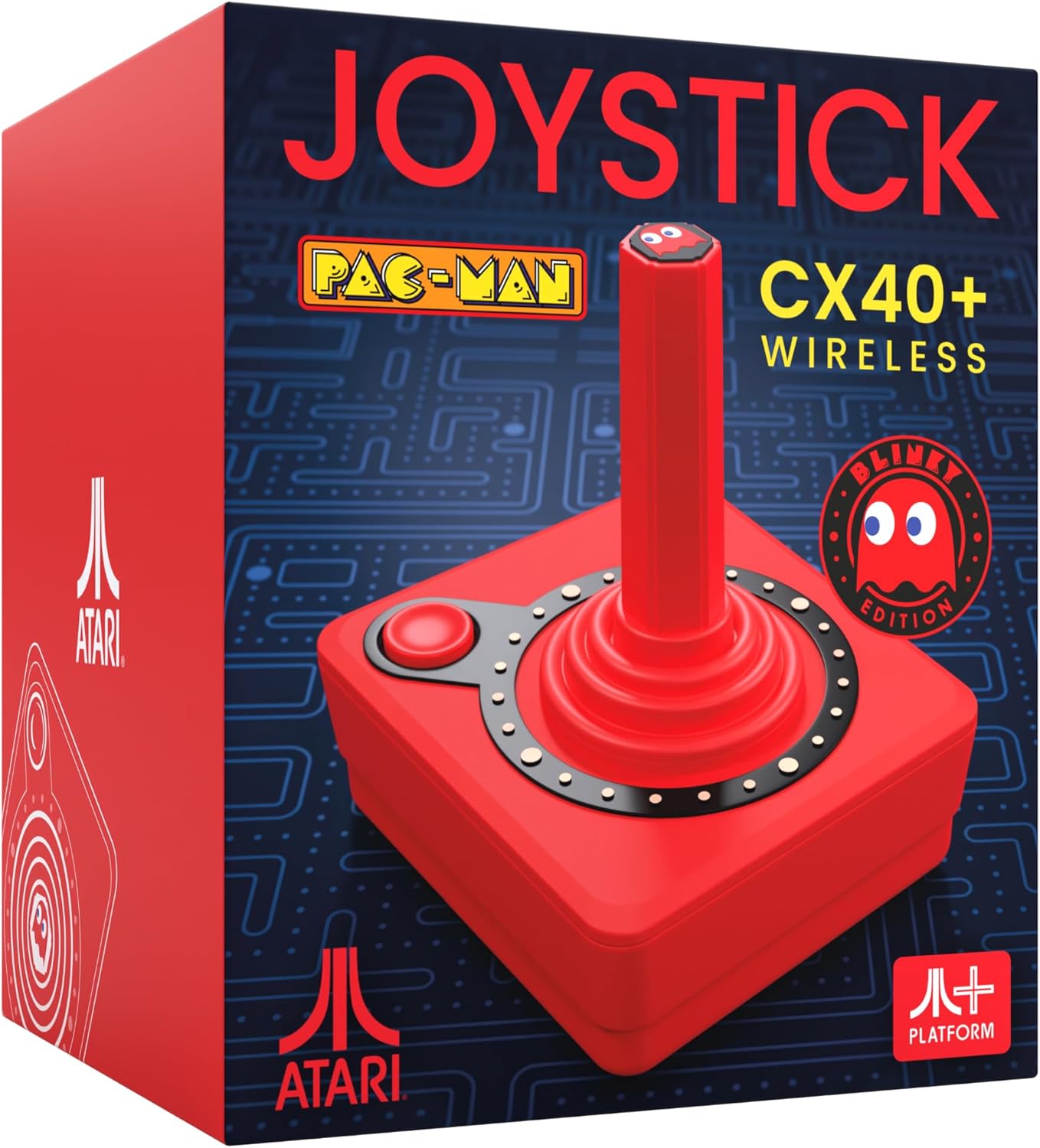 Pac-Man CX-40+ Joystick sans fil - Rouge Blinky