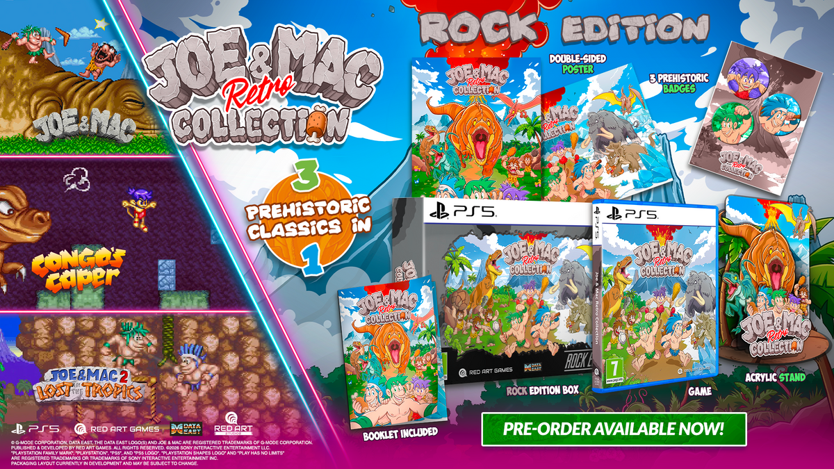 Joe & Mac Retro Collection Rock Edition PS5