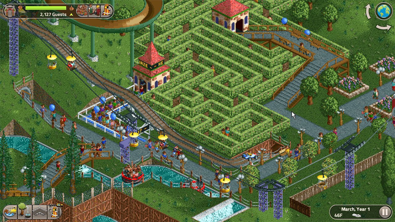 RollerCoaster Tycoon Classic Nintendo Switch - Jeux Vidéo Physique - Atari - Shop Just for Games