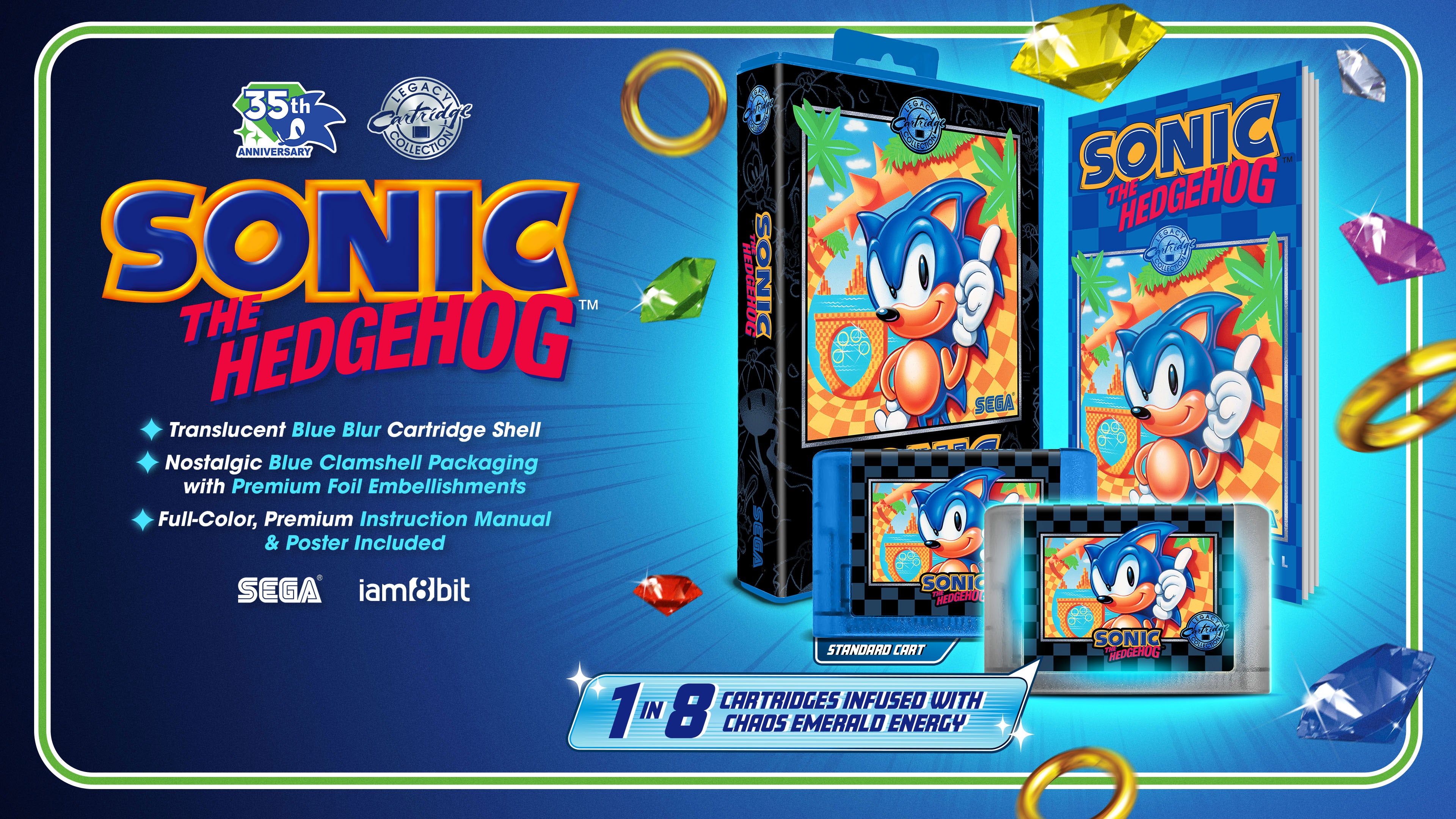 Sonic the Hedgehog - 35th Anniversary Legacy Collection - Cartouche GENESIS NTSC - iam8bit