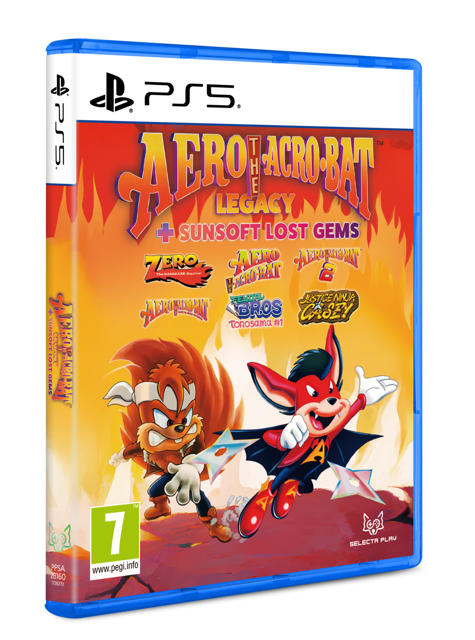 Aero The Acro - Bat Legacy + Sunsoft Lost Gems PS5 - Jeux Vidéo Physique - SELECTA PLAY - Shop Just for Games