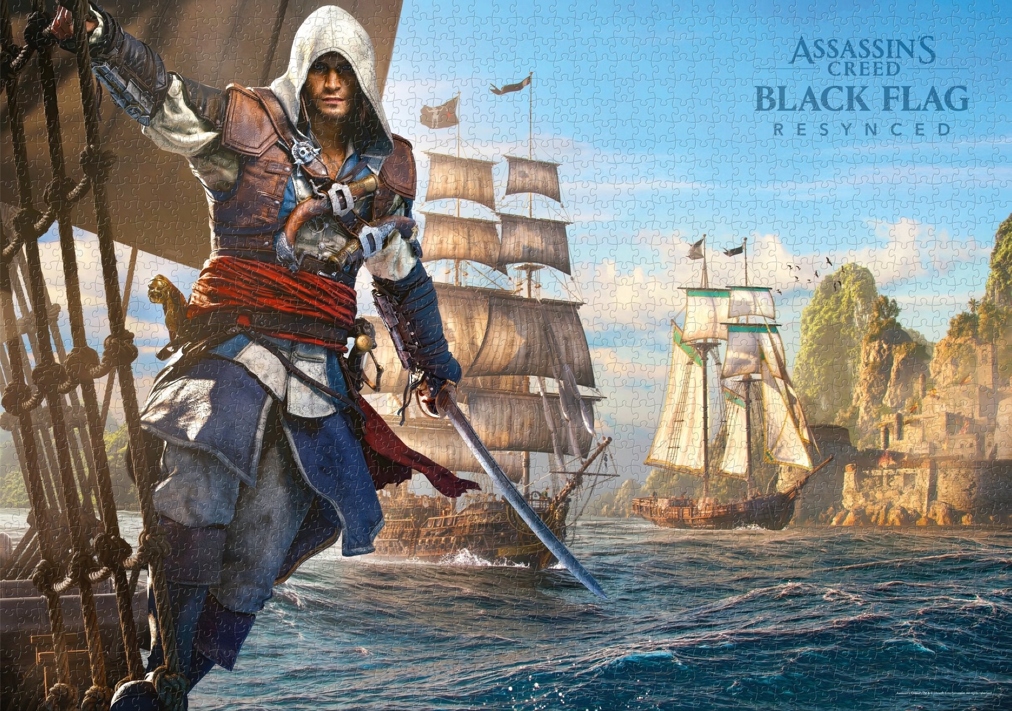 Assassin's Creed Black Flag Resynced Puzzle 1000 pièces - Puzzles - CENEGA - Shop Just for Games