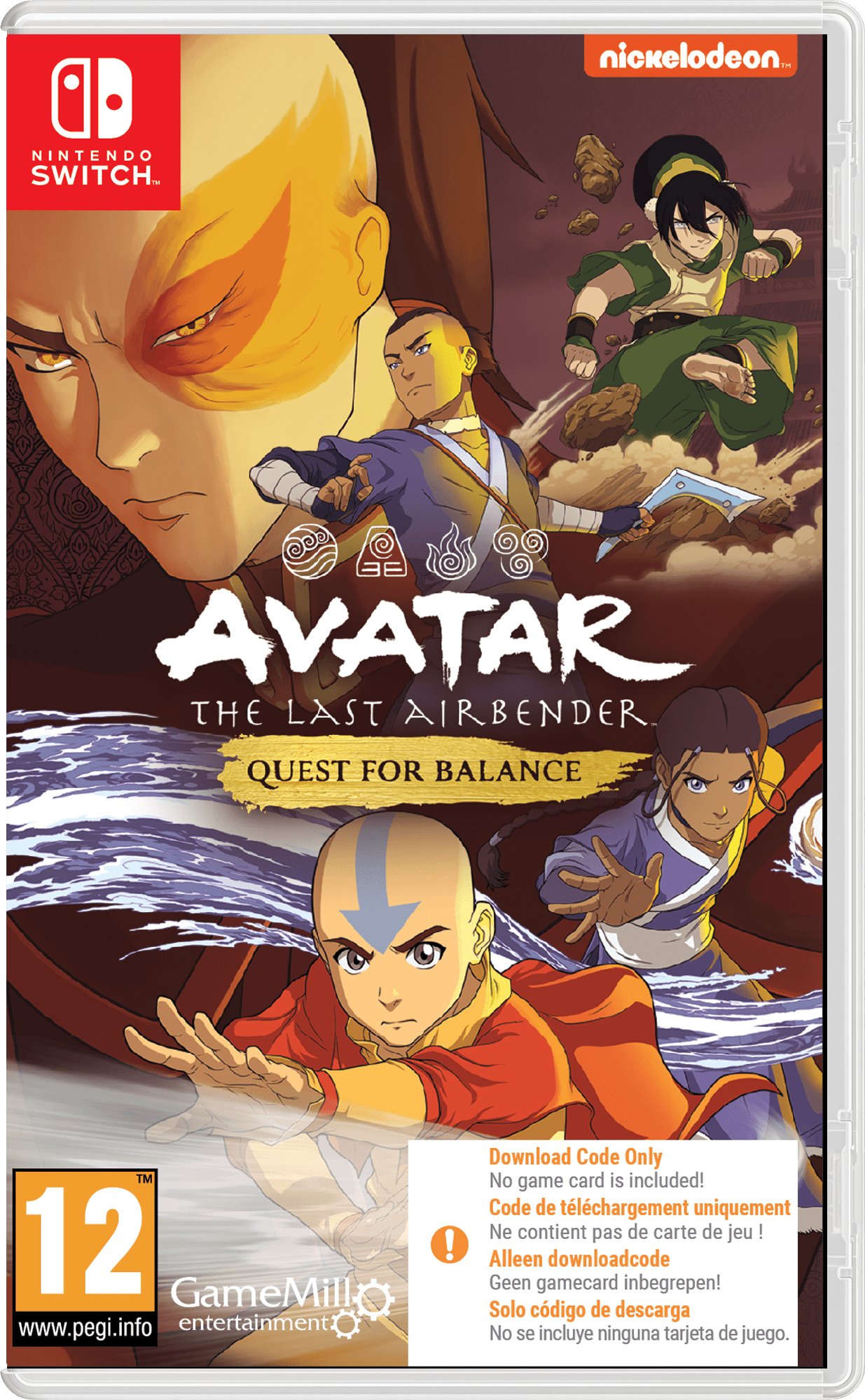 Avatar The Last Airbender Quest for Balance Nintendo SWITCH (Code de téléchargement) - Jeux Vidéo Code de Téléchargement - GAMEMILL - Shop Just for Games