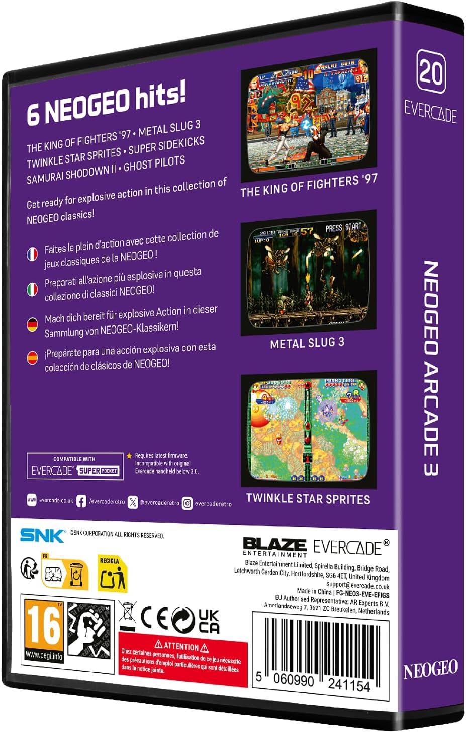 Blaze Evercade - NEOGEO Arcade Collection 3 - Cartouche n°20 - Jeux Rétro - Evercade - Shop Just for Games
