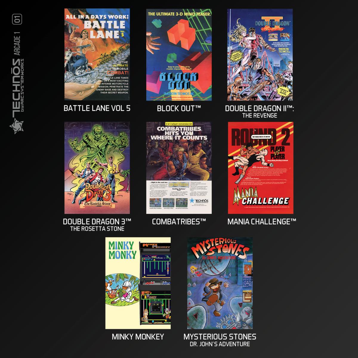 Blaze Evercade - Technos Arcade Collection 1 - Cartouche Arcade n°1 - Jeux Rétro - Evercade - Shop Just for Games