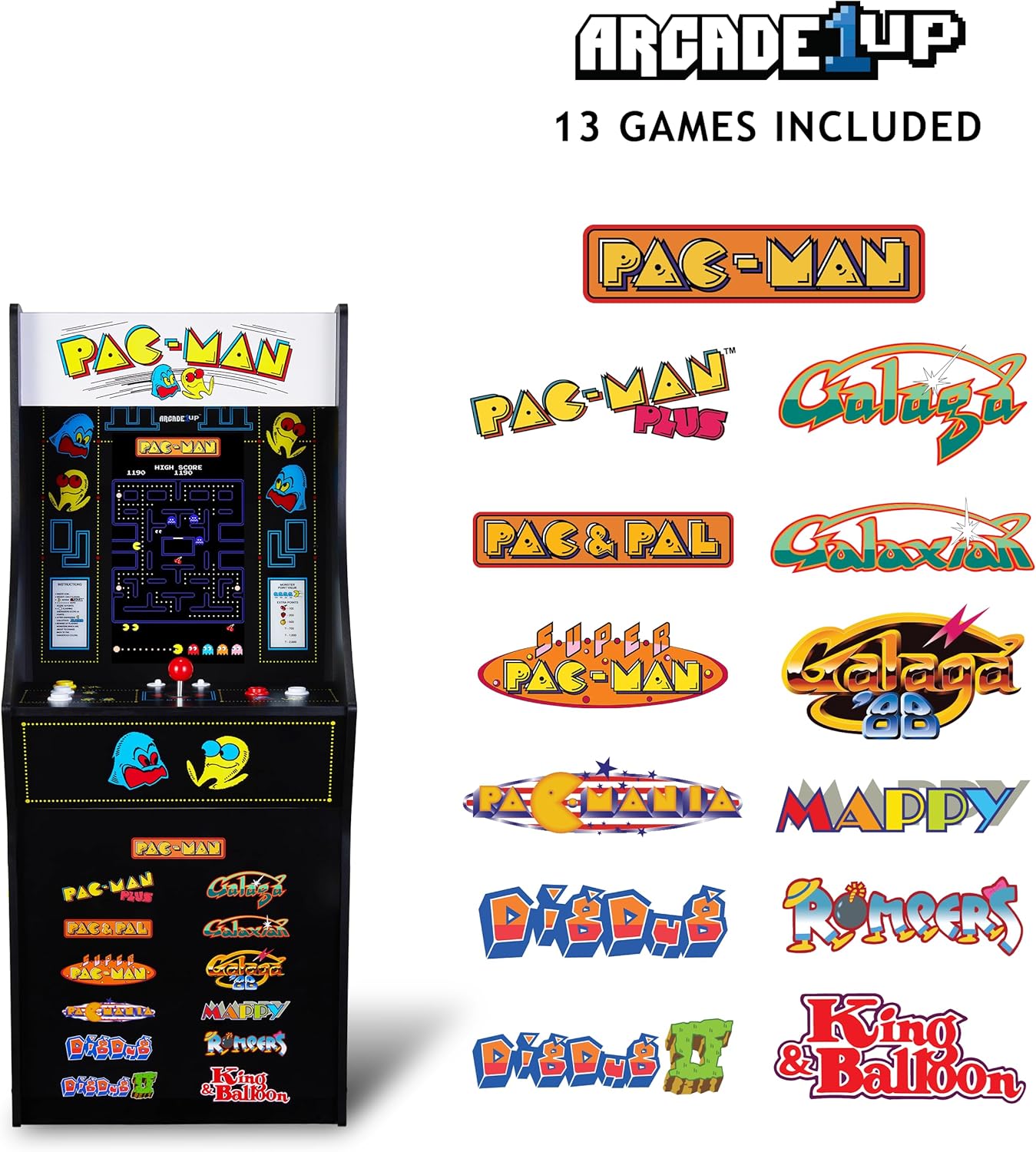 Borne Arcade1Up PAC-Man Classic SE (Slim Edition) Arcade Machine - Borne arcade - Arcade1Up - Shop Just for Games