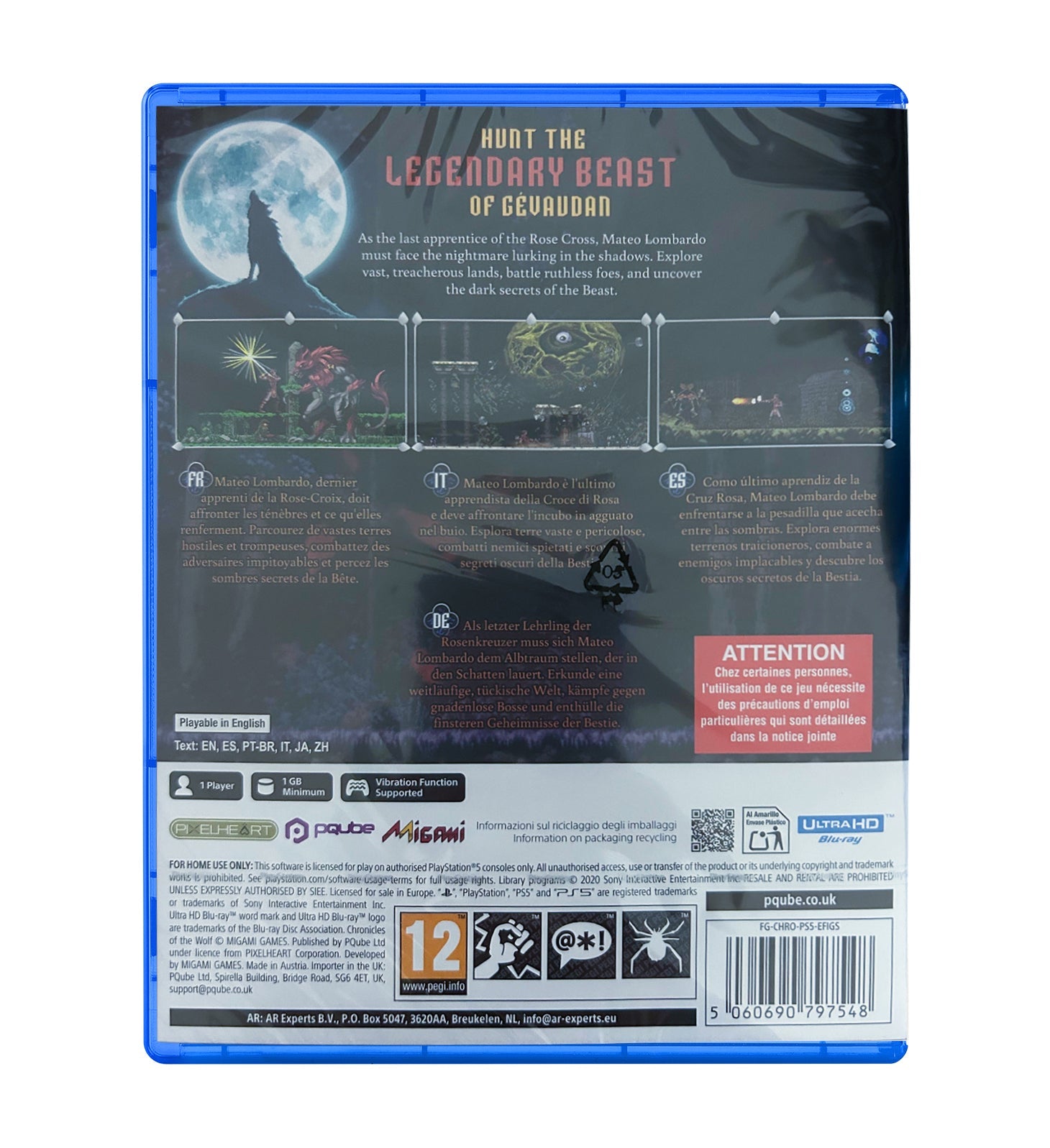 Chronicles of the Wolf PS5 - Jeux Vidéo Physique - PQUBE - Shop Just for Games