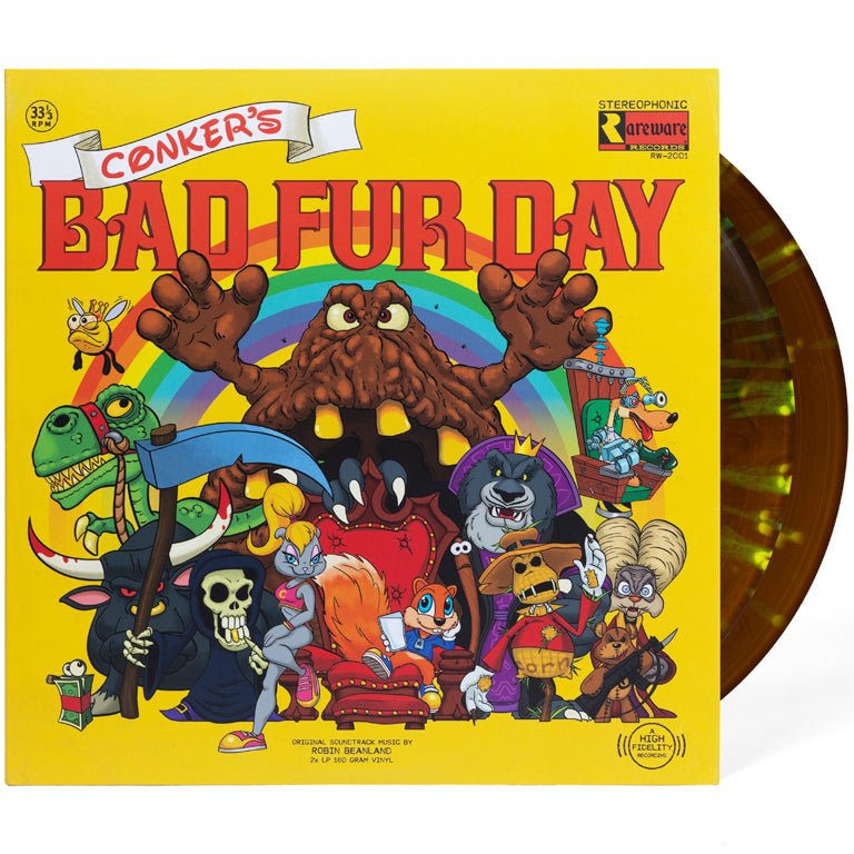Conker’s Bad Fur Day Vinyl Soundtrack 2LP - Vinyles - iam8bit - Shop Just for Games