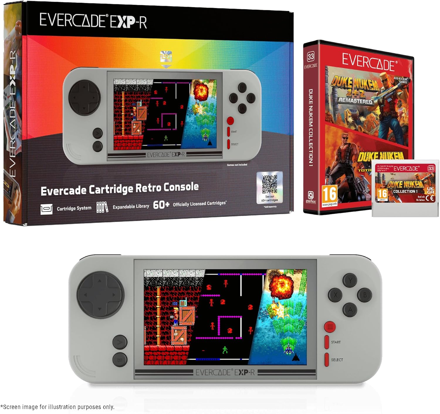 Console Portable Evercade EXP - R Duke Nukem Collection 1 Bundle - Console portable - Evercade - Shop Just for Games