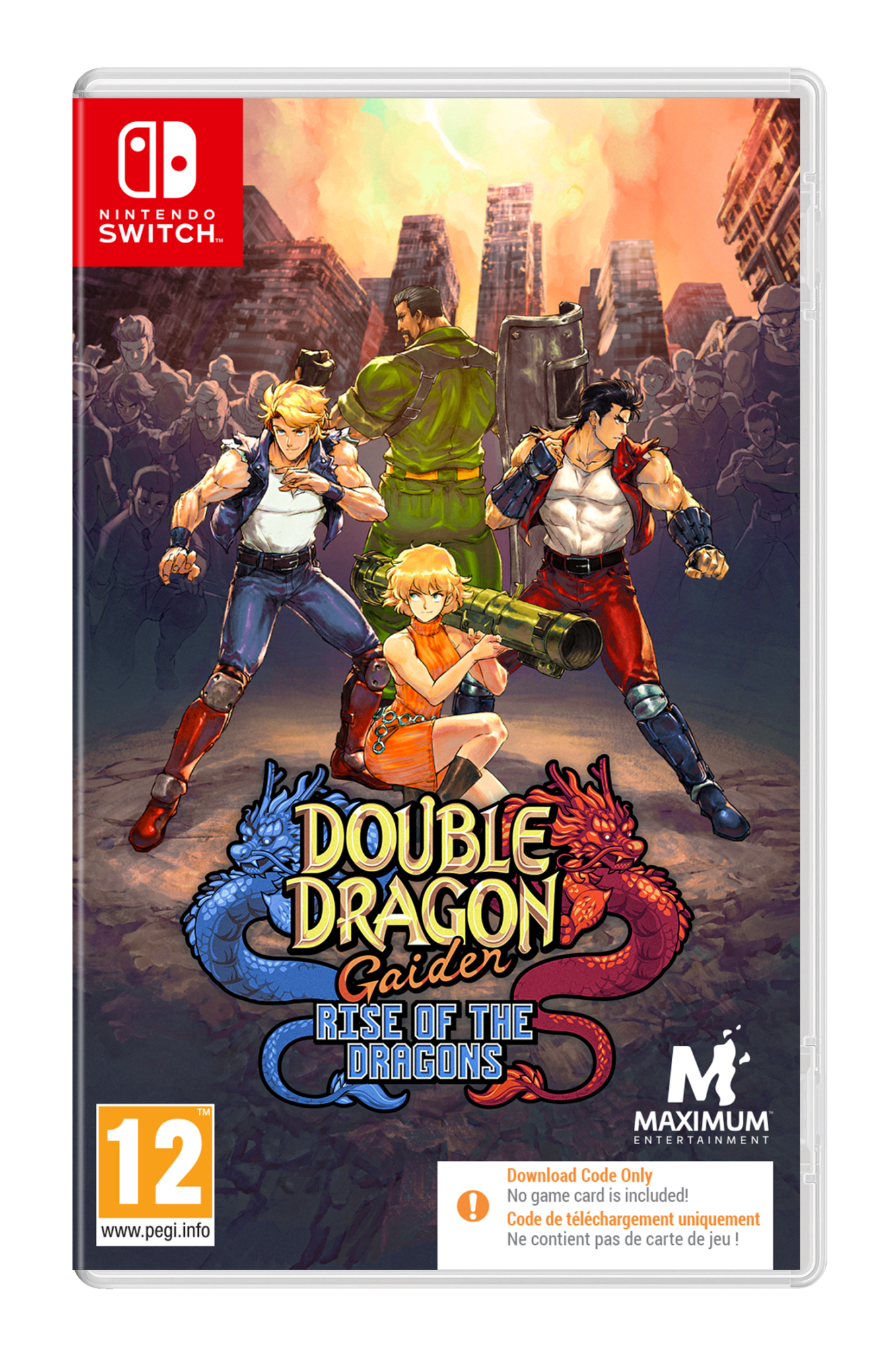 Double Dragon Gaiden: Rise of the Dragons SWITCH (Code de téléchargement) - Jeux Vidéo Code de Téléchargement - Maximum Entertainment - Shop Just for Games