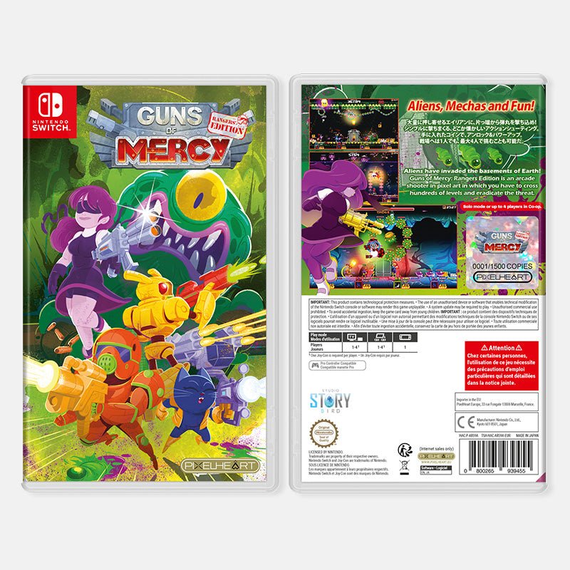Guns Of Mercy Rangers Edition Switch "Japan Cover" - Jeux Vidéo Physique - PixelHeart - Shop Just for Games