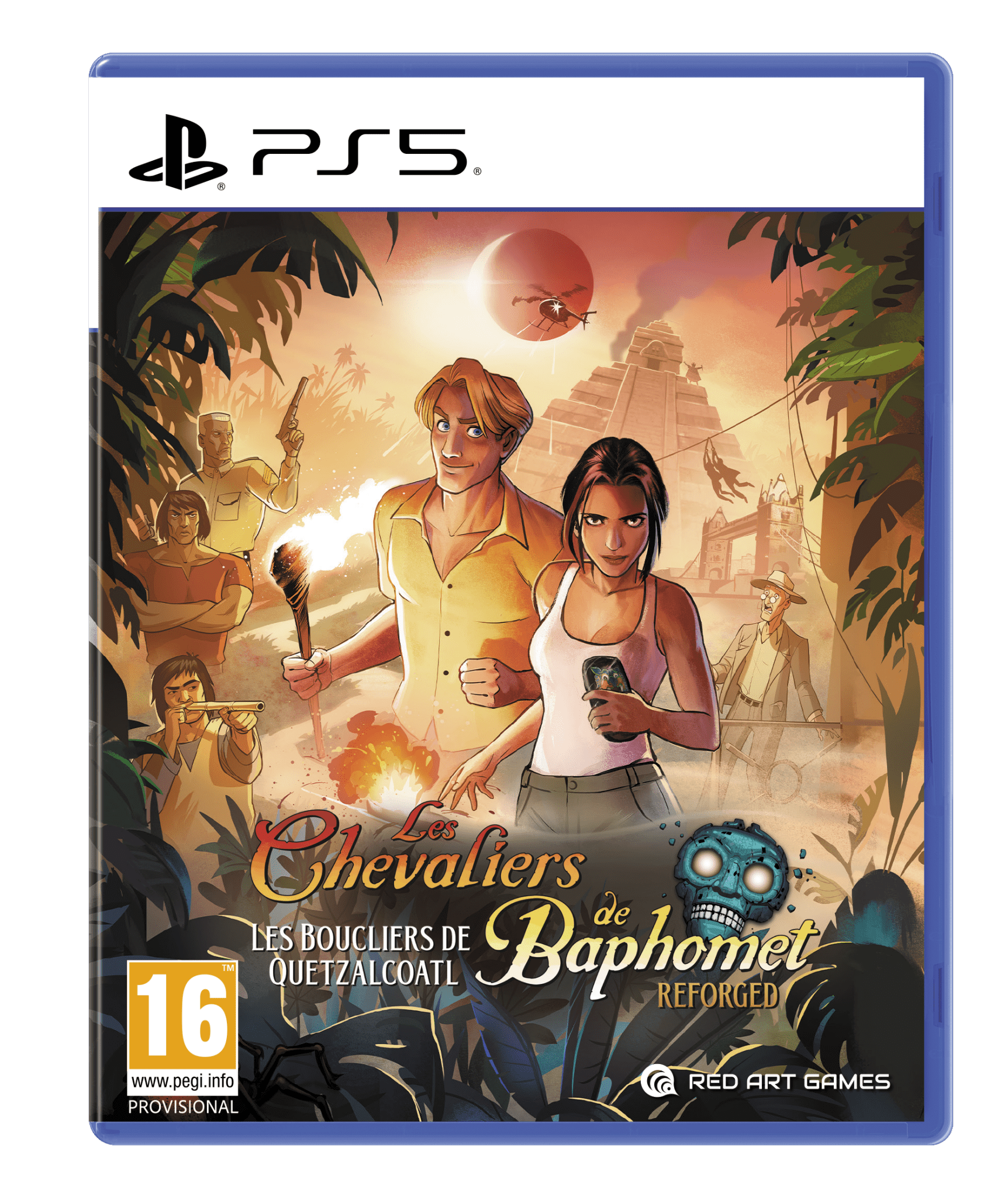 Les Chevaliers De Baphomet - Les Boucliers De Quetzalcoalt Reforged PS5 - Jeux Vidéo Physique - Red Art Games - Shop Just for Games