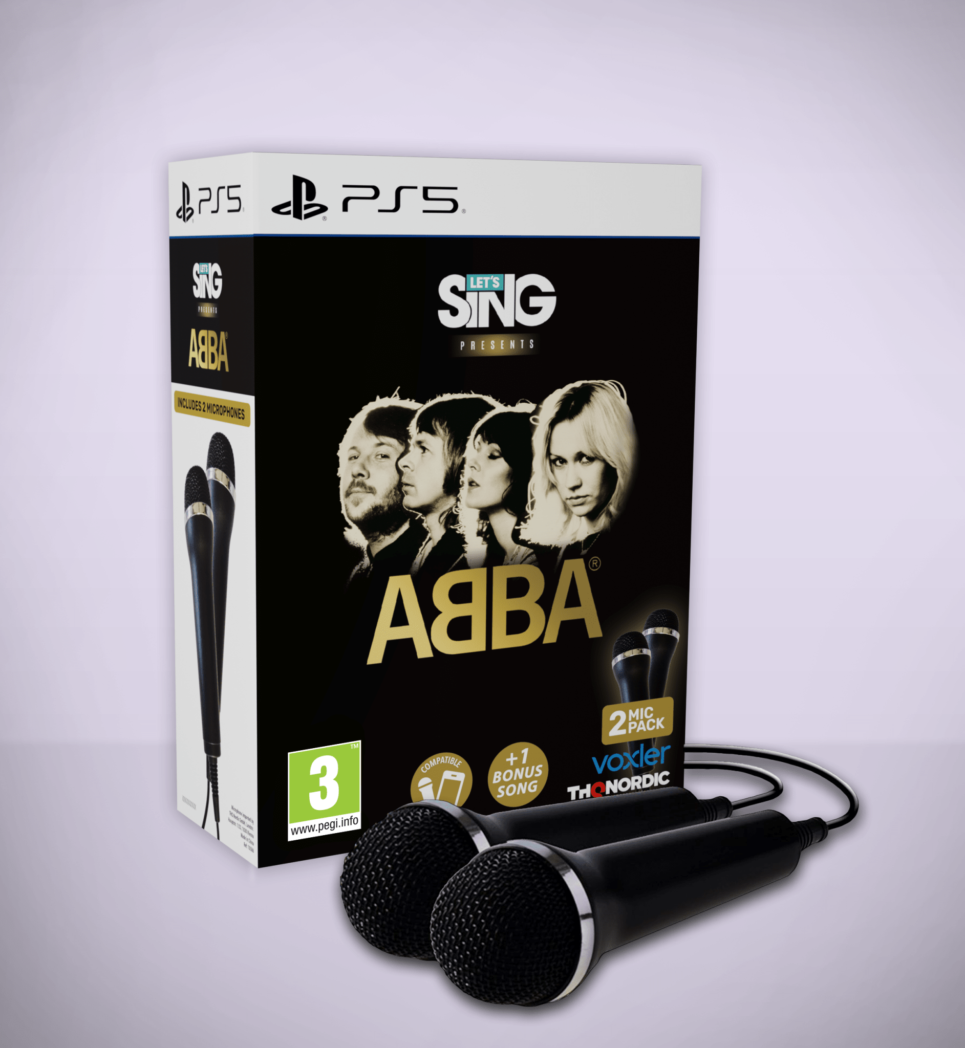 Let's Sing ABBA (bundle jeu + 2 micros) PS5 - Jeux Vidéo Physique - THQ NORDIC GAMES - Shop Just for Games