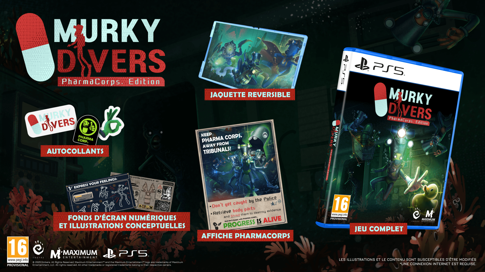 Murky Divers PharmaCorps. Edition PS5 - Jeux Vidéo Physique - Maximum Entertainment - Shop Just for Games