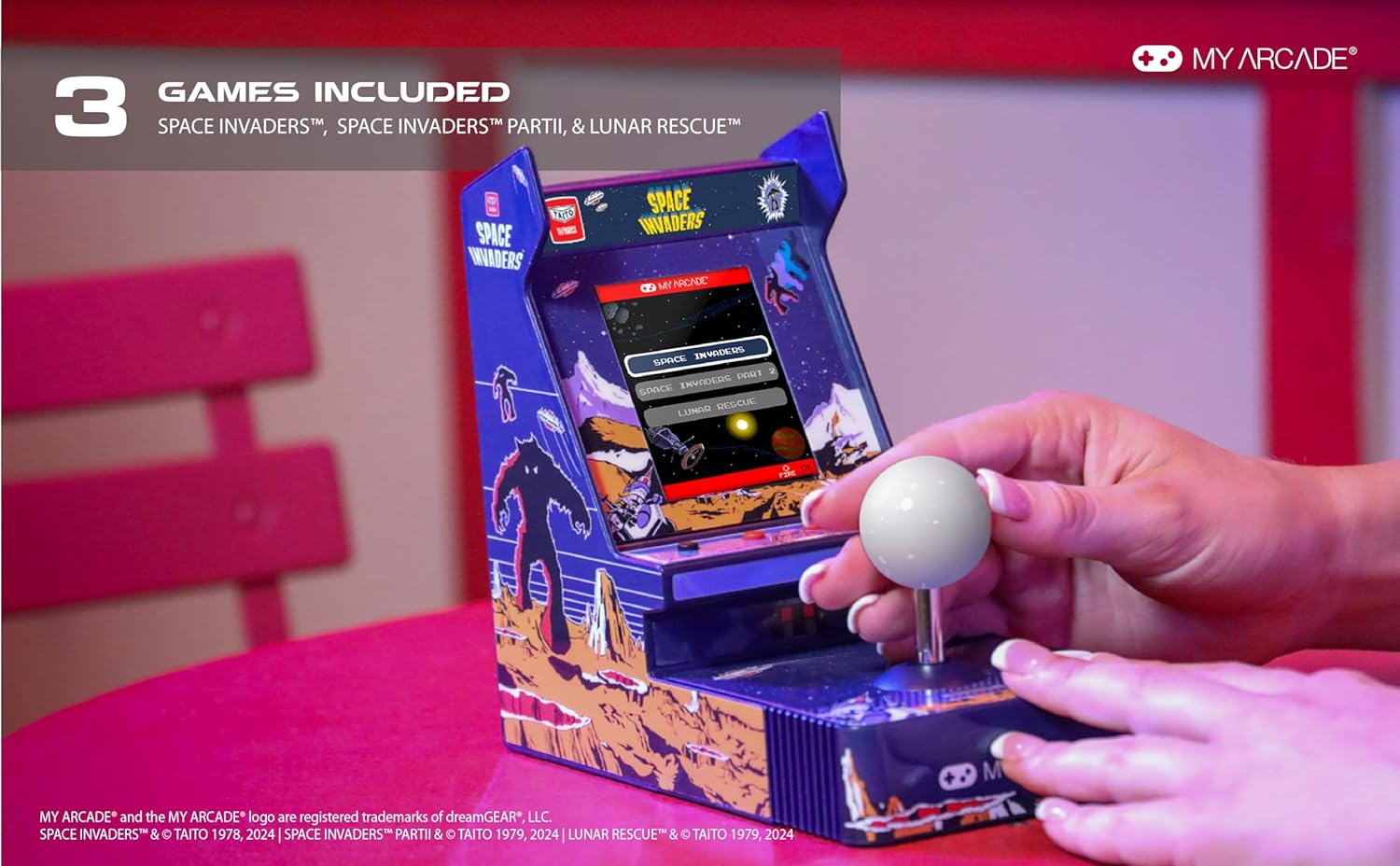 My Arcade Joystick Player Portable Space Invaders - Console portable - My Arcade - Shop Just for Games