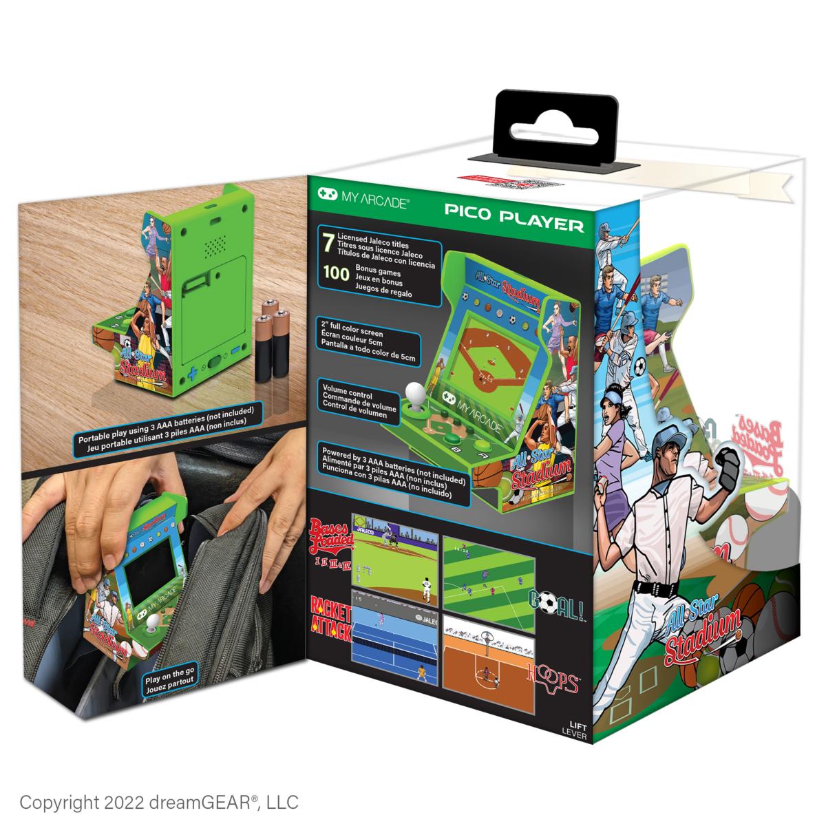 My Arcade - Pico Player All - Star Stadium (107 Games in 1) - Console portable - My Arcade - Shop Just for Games