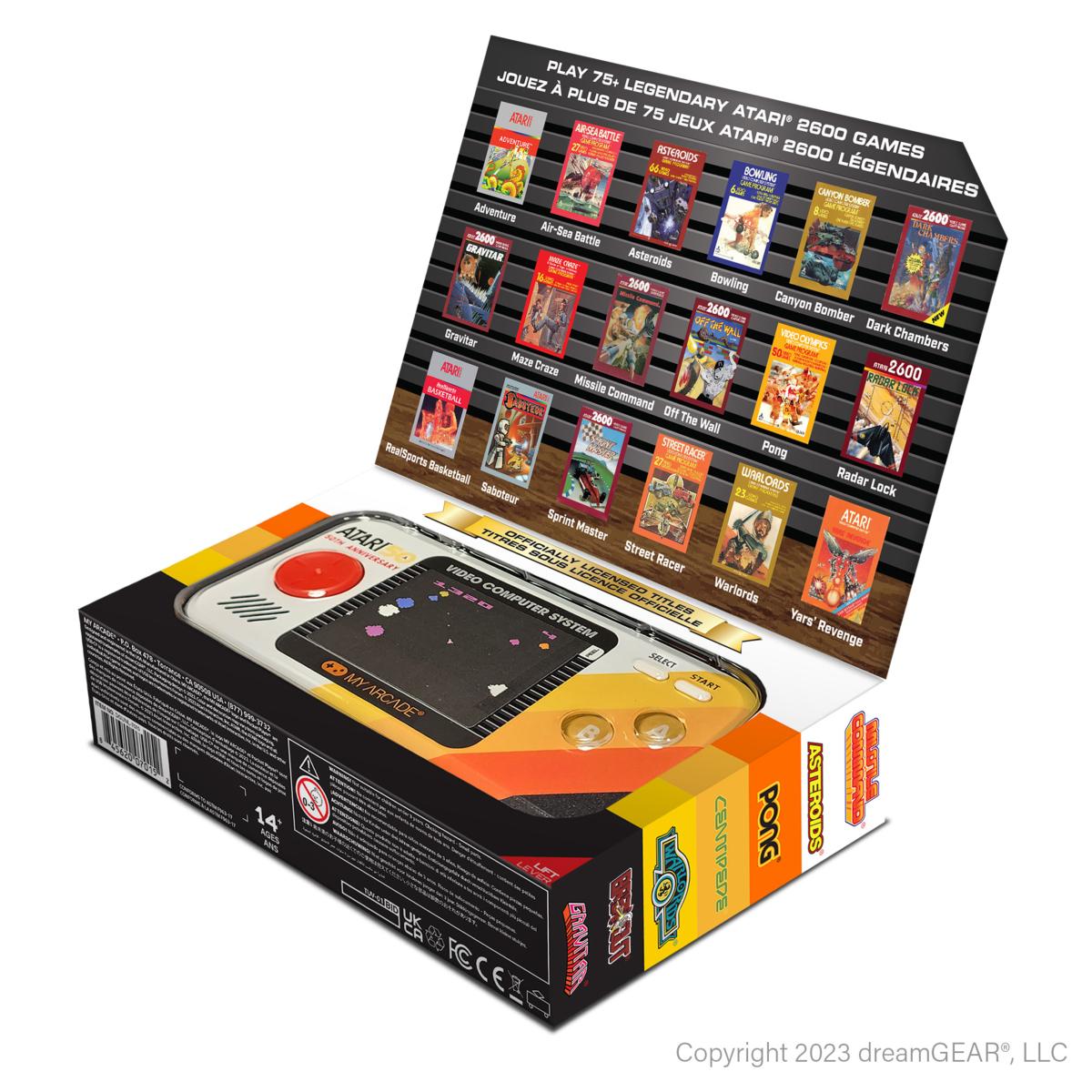 My Arcade - Pocket Player PRO Atari 50th Anniversary (100 jeux intégrés) - Mini Console Portable Retro - Console portable - My Arcade - Shop Just for Games