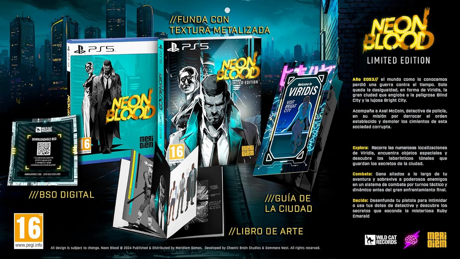 Neon Blood Limited Edition PS5 - Jeux Vidéo Physique - Meridiem - Shop Just for Games