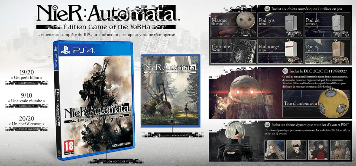 NieR: Automata Game Of The Year PS4 - Jeux Vidéo Physique - SQUARE ENIX - Shop Just for Games
