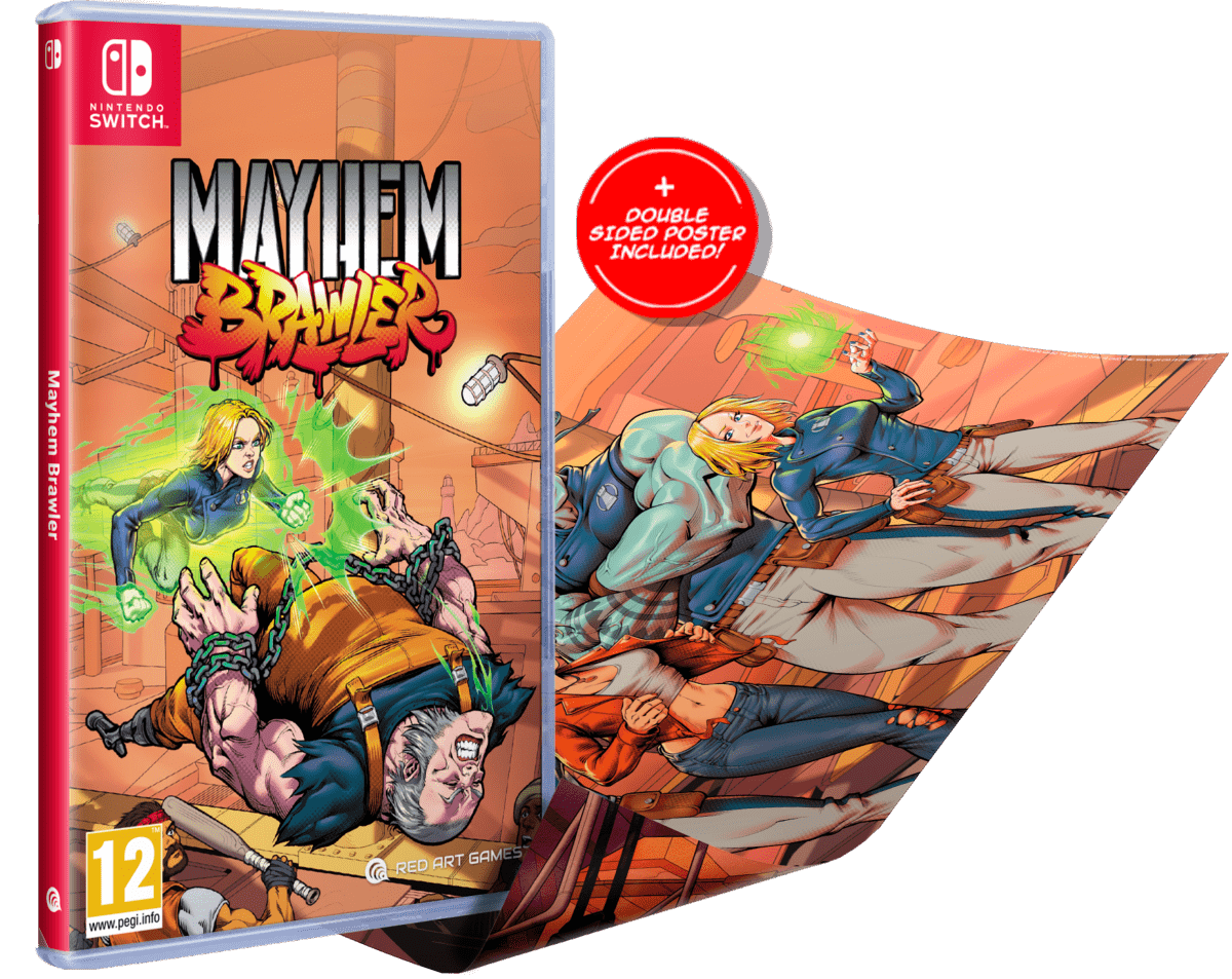 Mayhem Brawler Nintendo Switch - Jeux Vidéo Physique - Red Art Games - Shop Just for Games