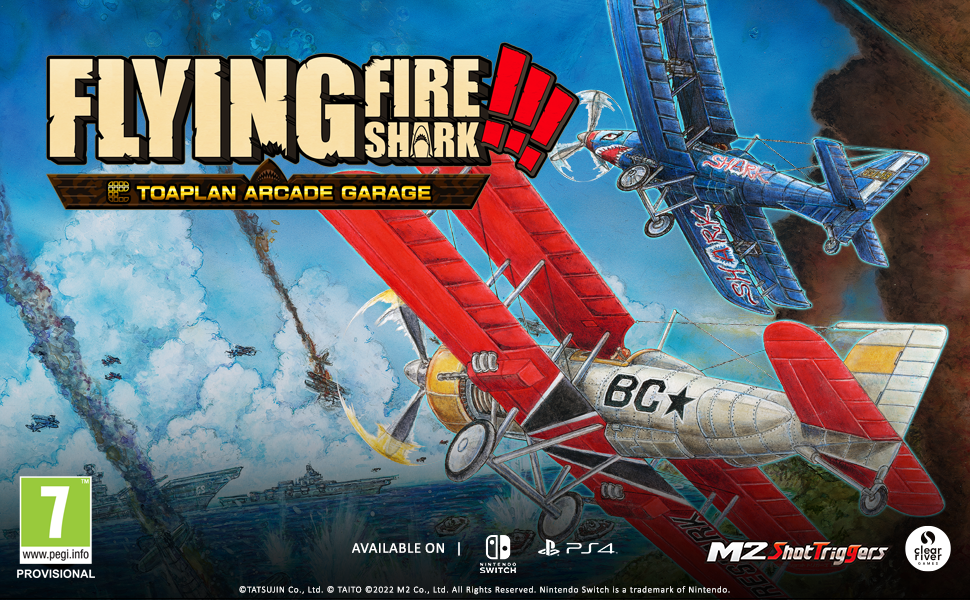 Toaplan Arcade Garage: Flying Fire Shark !!! PS4 - Jeux Vidéo Physique - Clear River Games - Shop Just for Games