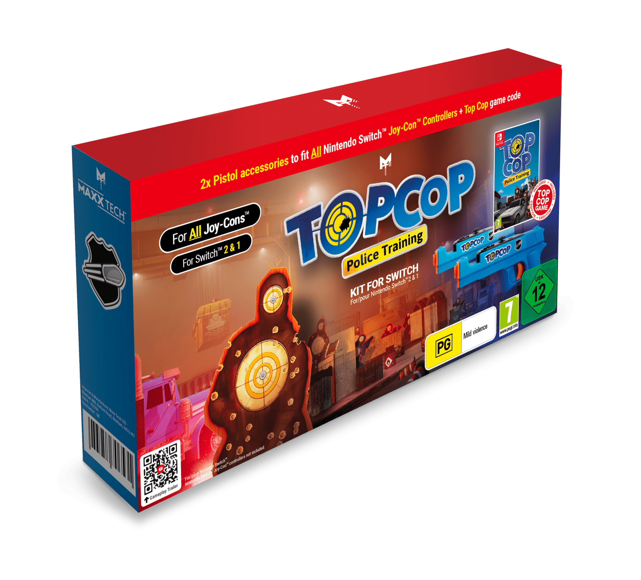 Top Cop Police Training Game & Gun Kit Nintendo Switch 1 & 2 - Jeux Vidéo Physique - MAXX TECH - Shop Just for Games